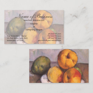 Tarjeta De Visita Naturaleza muerta, membrillos, manzanas, peras de