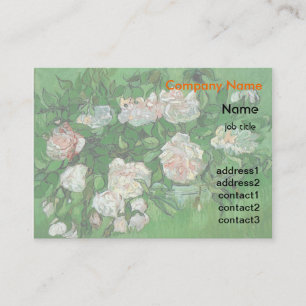 Tarjeta De Visita Naturaleza muerta - Rosas rosadas de Vincent van G