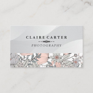 Tarjeta De Visita Naturaleza   Plantas   Patrón floral