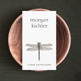 Tarjeta De Visita Naturaleza simple de la libélula