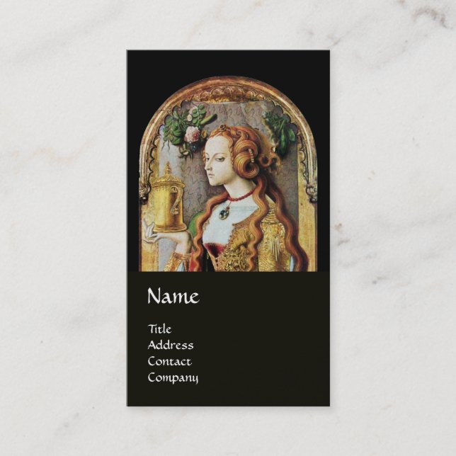 Tarjeta De Visita NATURALHAIR, BELLEZA ,COSMÉTICA MONOGRAM oro negro (Anverso)