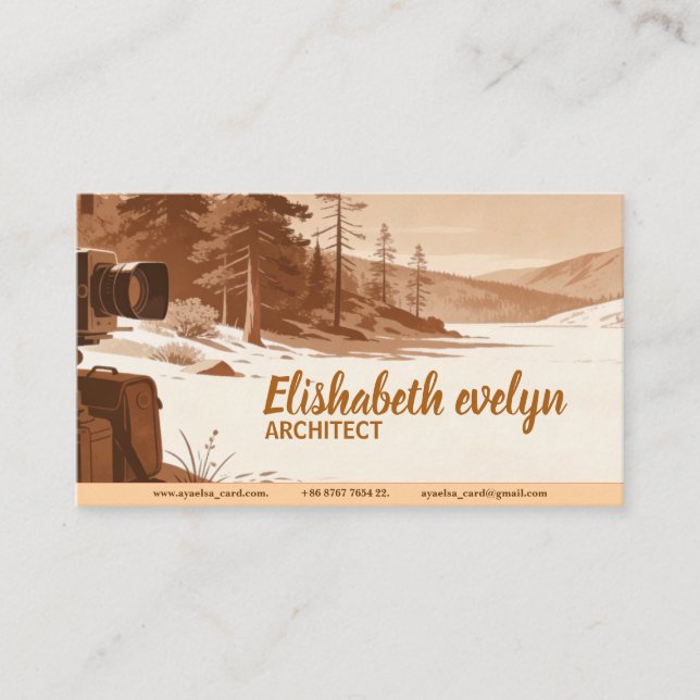 Tarjeta De Visita Nature's Frame (Anverso)