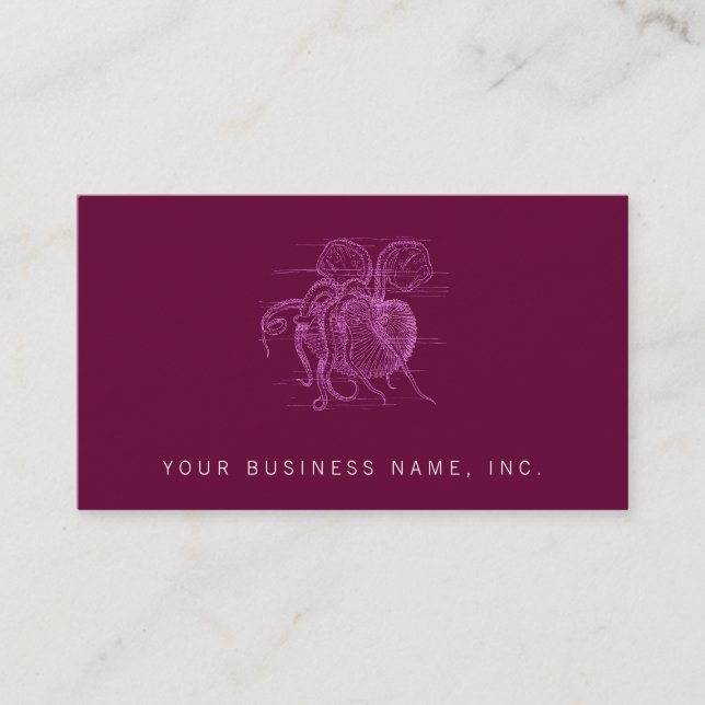 Tarjeta De Visita Nautilus (estilo letterpress) (Anverso)