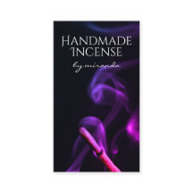 Nave de incienso artesanal de humo morado