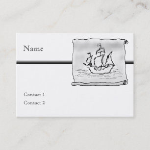 Tarjeta De Visita Nave de pirata