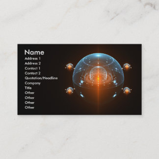 Tarjeta De Visita Nave espacial de la ciencia ficción