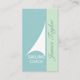 Tarjeta De Visita Navegación mínima del barco de vela de la