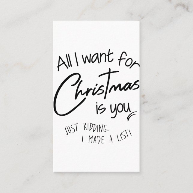 Tarjeta De Visita Navidades (Anverso)