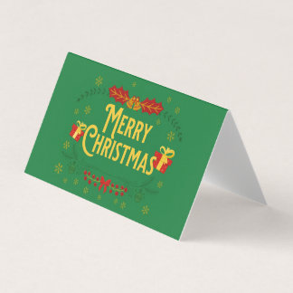 Tarjeta De Visita Navidades acercándose