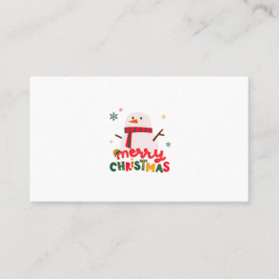 Tarjeta De Visita Navidades del Ilustracion amarillo verde rojo