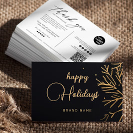 Tarjeta De Visita Navidades Festividades Modernas Corporativas Graci