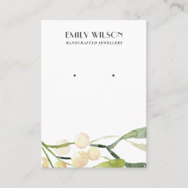 TARJETA DE VISITA NAVIDADES FESTIVOS NIEVEN BERRY STUD GANANDO PANTA