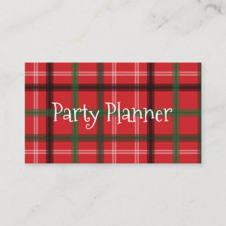 Tarjeta De Visita Navidades planner fiesta