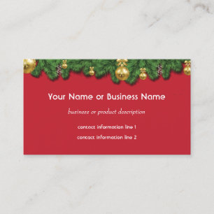 Tarjeta De Visita Navidades relacionados con negocios o vendedores d
