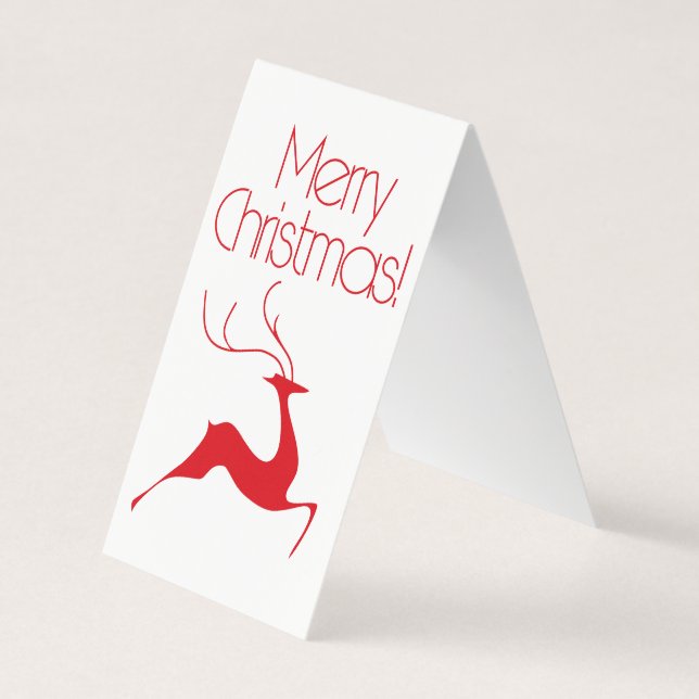 Tarjeta De Visita Navidades venados (Anverso)