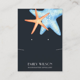 TARJETA DE VISITA NAVY AQUATIC STAR FISH NECKLACE ELEVAR PANTALLA