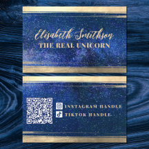 Navy Blue Gold Classy Elegante Celestial Femenino