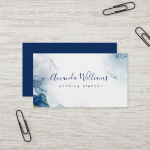 Tarjeta De Visita Navy Blue Modern