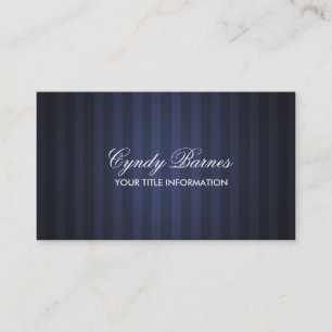 Tarjeta de visita Navy Blue Stripe
