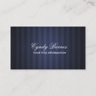 Tarjeta de visita Navy Blue Stripe