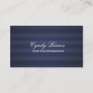 Tarjeta de visita Navy Blue Stripe