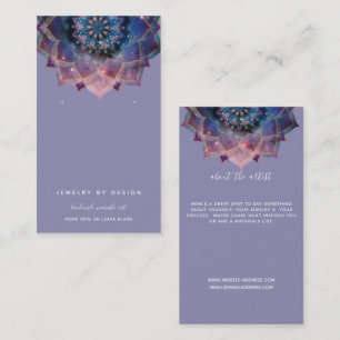 Tarjeta De Visita Nebula Bloom Mandala