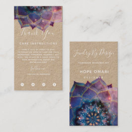 Tarjeta De Visita Nebula Bloom | Mandala