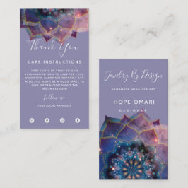 Tarjeta De Visita Nebula Bloom | Mandala