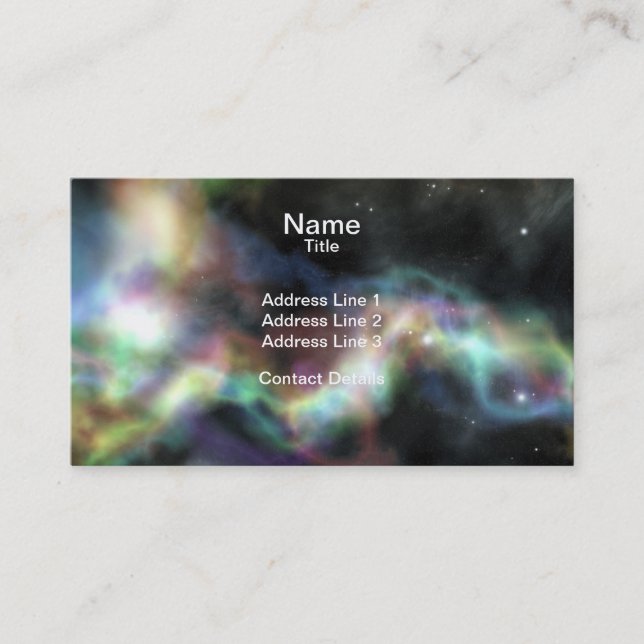 Tarjeta De Visita Nebulosa celestial (Anverso)