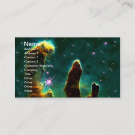 Tarjeta De Visita Nebulosa de águila M16 o pilares de la creación
