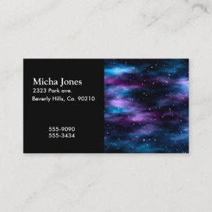 Tarjeta De Visita Nebulosa fantástica del espacio del viaje