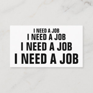 TARJETA DE VISITA NECESITO UN TRABAJO