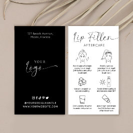 Tarjeta De Visita Needles Lip Filler Care Instructions Elegant Logo