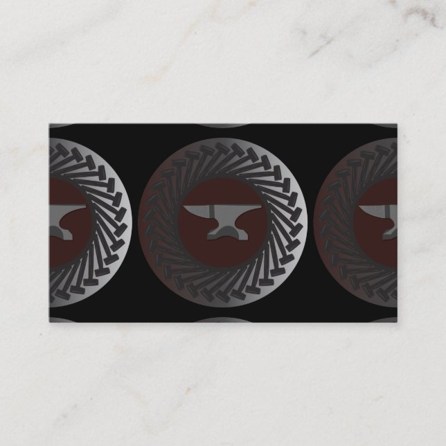 Tarjeta De Visita Negocio, 3,5" x 2,0", 100 paquetes - YUNQUE y (Anverso)