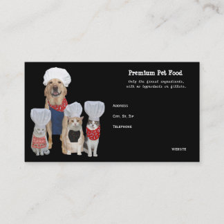 Tarjeta De Visita Negocio adaptable del alimento para animales/de