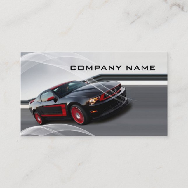 Tarjeta De Visita Negocio automotriz (Anverso)