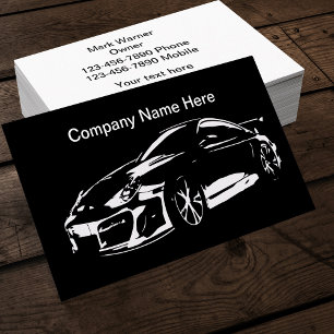 Tarjeta De Visita Negocio Automotriz Deportivo Genial Coche