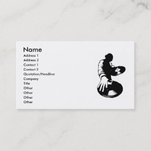 Tarjeta De Visita Negocio Card1 de DJ