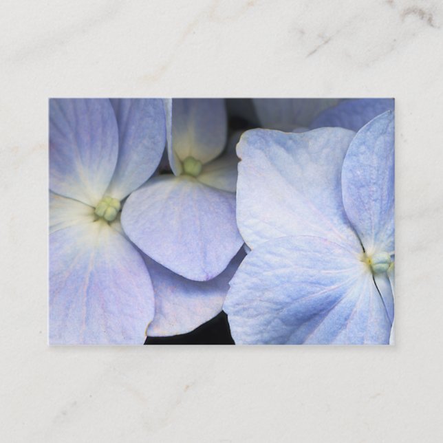 Tarjeta De Visita Negocio Card2 de la reflexión del Hydrangea - (Anverso)