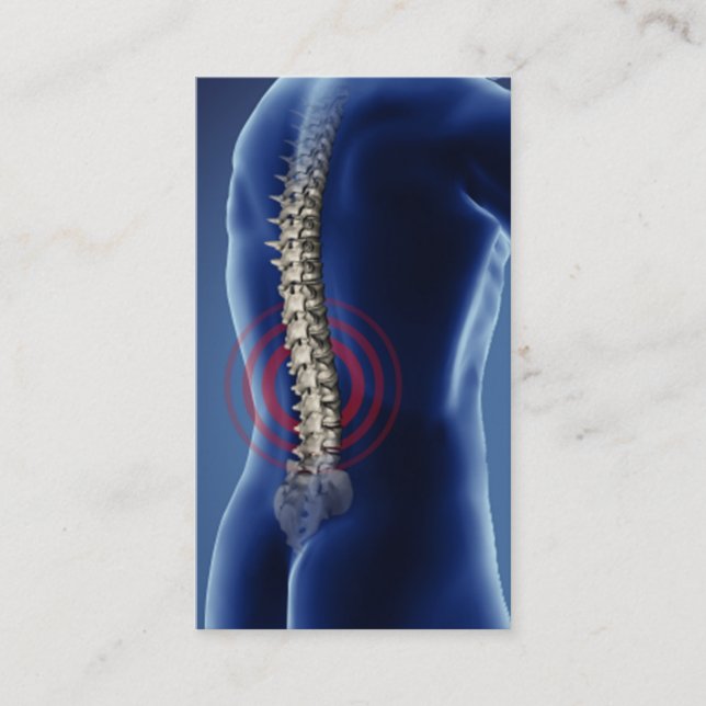 Tarjeta De Visita Negocio Card2 del Chiropractor (Anverso)