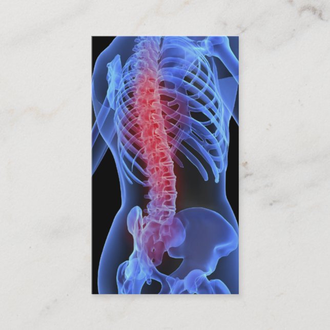 Tarjeta De Visita Negocio Card3 del Chiropractor (Anverso)