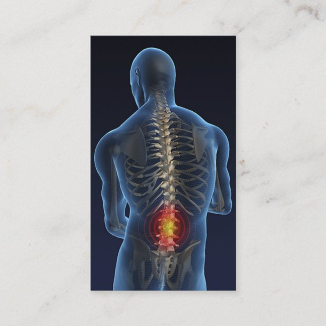 Tarjeta De Visita Negocio Card4 del Chiropractor (Anverso)