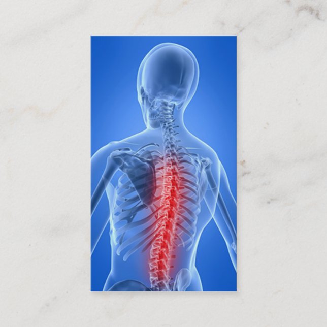 Tarjeta De Visita Negocio Card5 del Chiropractor (Anverso)