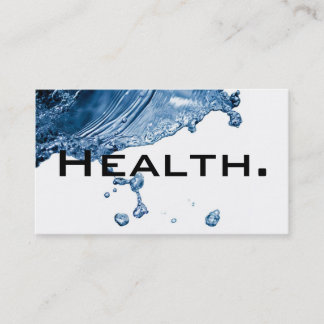 Tarjeta De Visita Negocio Card-H2O No.2 del profesional de salud