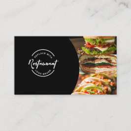 Tarjeta De Visita Negocio de alimentos modernos Fotos personalizadas