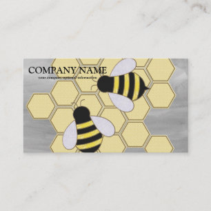 Tarjeta De Visita Negocio de Apicultor de Abejas de Miel de Panal Vi
