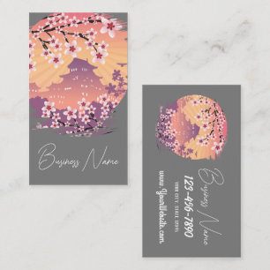 Tarjeta De Visita Negocio de Blossom Peach