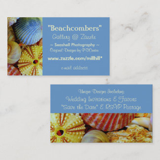 Tarjeta De Visita Negocio de Conchas Marinas