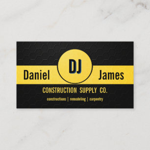 Tarjeta De Visita Negocio de Construcción de Marco de Metal de Panal