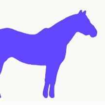 Negocio de Entrenador de Caballos Azul Simple y Mo
